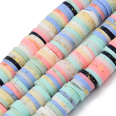 Handmade Polymer Clay Beads Strands CLAY-N008-009-1