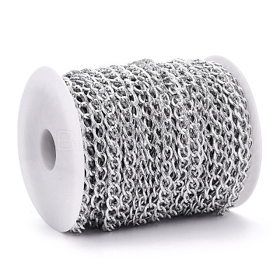 Aluminium Textured Curb Chains CHA-T001-45S-1