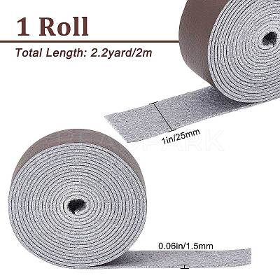 Flat Microfiber Imitation Leather Cord LC-WH0006-07B-03-1