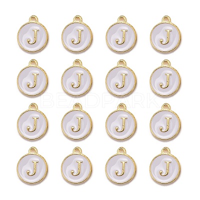 Golden Plated Alloy Charms LS-X-ENAM-S118-01J-1