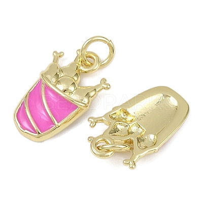 Brass Enamel Pendants KK-I358-072G-01-1