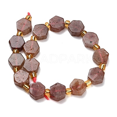Natural Strawberry Quartz Beads Strands G-F833-B01-01-1