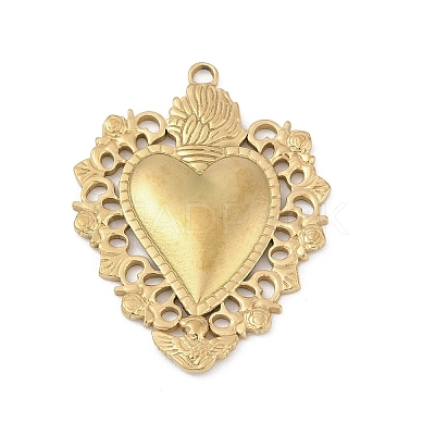 304 Stainless Steel Pendants STAS-D366-05C-G-1