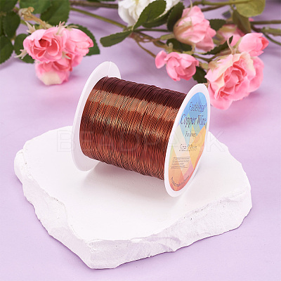 Round Copper Beading Wire for Jewelry Making YS-TAC0004-0.3mm-05-1