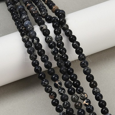 Dyed Natural Regalite/Imperial Jasper/Sea Sediment Jasper Beads Strands G-B124-C04-12-1