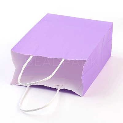 Pure Color Kraft Paper Bags AJEW-G020-A-09-1