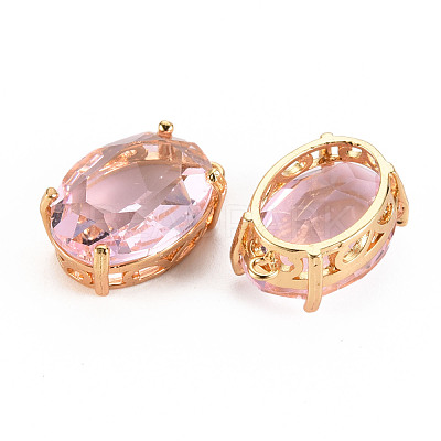 Transparent Glass Pendants GLAA-S193-009E-1