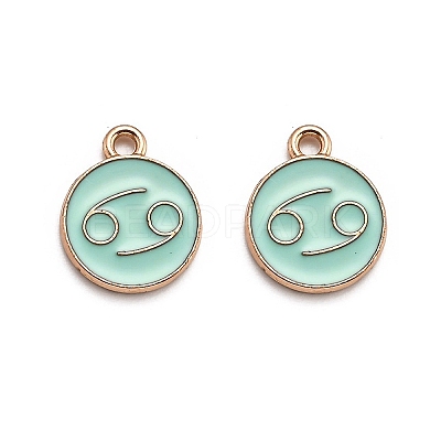 Alloy Enamel Pendants ENAM-S124-01A-15D-1