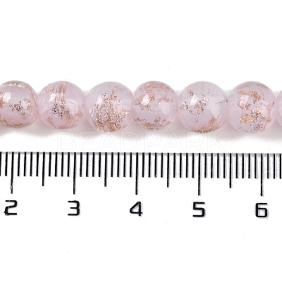 Handmade Gold Sand Lampwork Beads LAMP-Z009-01A-1