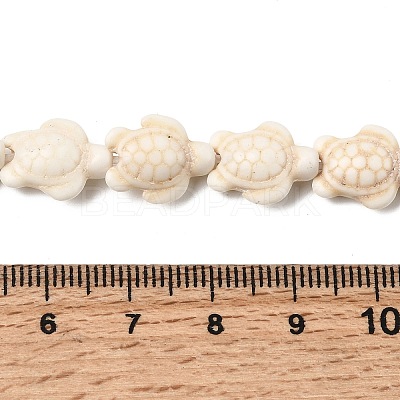 Synthetic Turquoise Beads Strands G-E456-35E-11x14mm-01-1