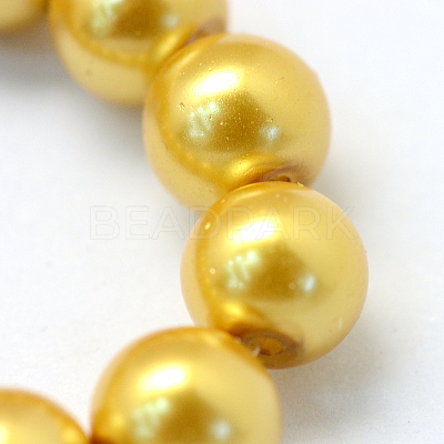 Baking Paint Glass Pearl Bead Strands HY-Q003-3mm-31-1