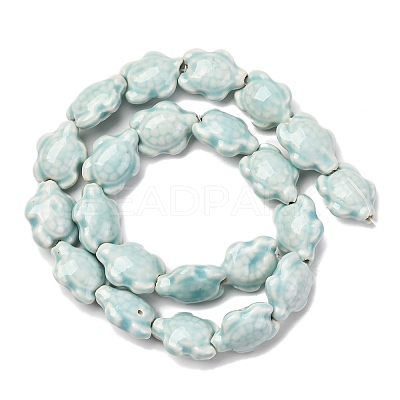 Handmade Porcelain Beads Strands LAMP-G140-02H-1