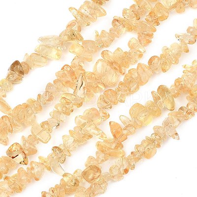 Heated Natural Citrine(Heated) Beads Strands G-K395-C01-01-1