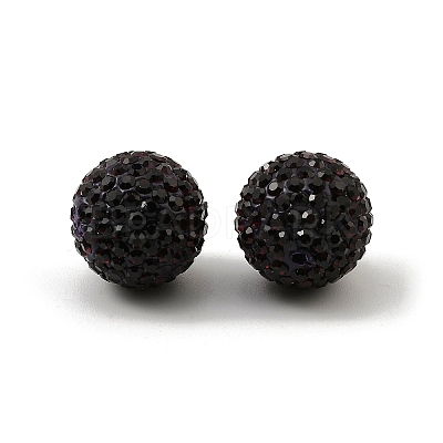 Grade A Rhinestone Pave Disco Ball Beads RB-Q105-1-1