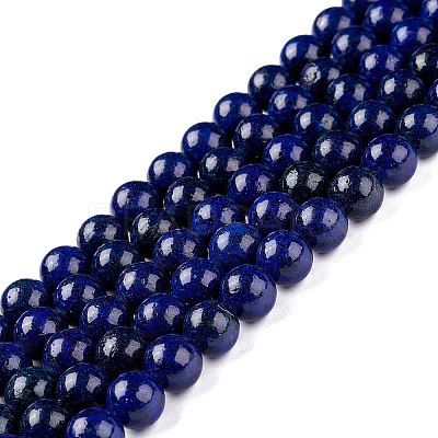 Natural Lapis Lazuli Round Beads Strands LS-G-I181-10-10mm-1