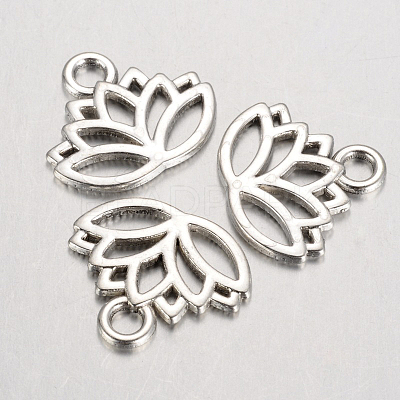 Tibetan Style Alloy Charms TIBEP-36884-AS-RS-1
