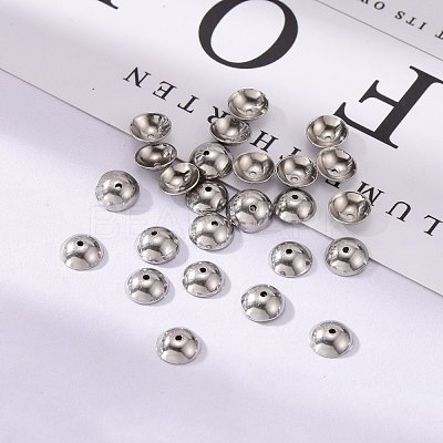 Tarnish Resistant Stainless Steel Bead Caps X-STAS-D040-1