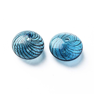 Transparent Handmade Blown Glass Globe Beads X-GLAA-T012-46-1