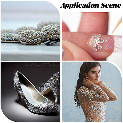 950Pcs Resin Rhinestone Cabochons CRES-WH20004-03C-1
