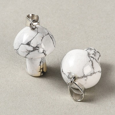 Natural Howlite Pendants GG-CBAA0EE-05P-24-1