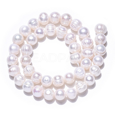 Natural Cultured Freshwater Pearl Beads Strands PEAR-S001-8-9mm-3-1