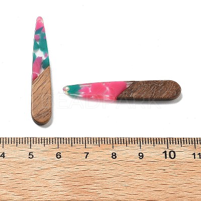 Resin and Walnut Pendants FIND-R051-08H-1