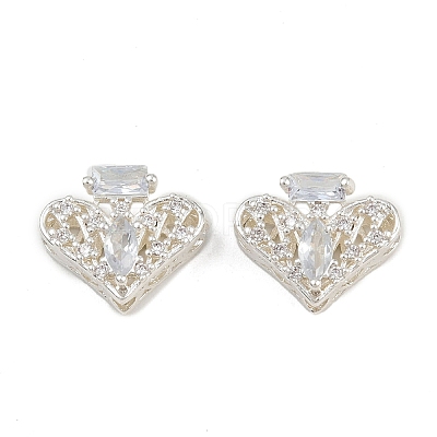 Brass Pave Cubic Zirconia Multi-strand Links ZIRC-F145-09S-01-1