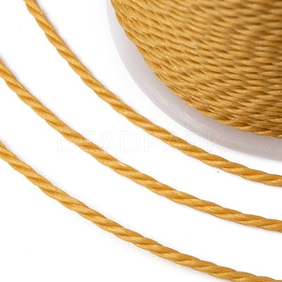 Round Waxed Polyester Cord YC-G006-01-1.0mm-24-1