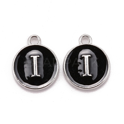 Platinum Plated Alloy Charms X-ENAM-S118-02I-P-1