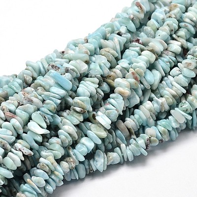 Chip Natural Larimar Bead Strands G-M349-09-1