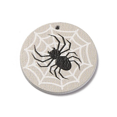 Single Face Printed Wood Pendants WOOD-B009-01K-1
