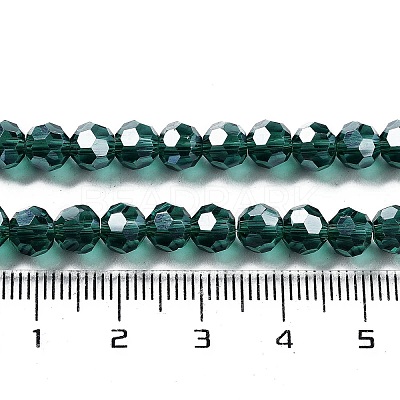 Electroplate Transparent Glass Beads Strands LS-EGLA-A035-T6mm-A18-1