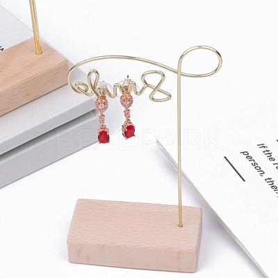 Metal Word Bar Earring Display Stands PW-WG61B9A-01-1