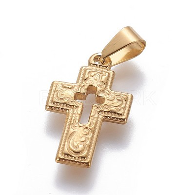 Ion Plating(IP) 304 Stainless Steel Pendants STAS-P241-10G-1