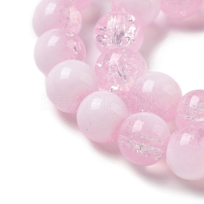 Crackle Glass Beads Strands GLAA-U001-8mm-03-1