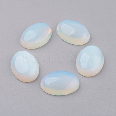 Opalite Flat Back Cabochons X-G-G741-30x40mm-22-1