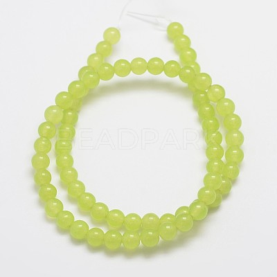 Natural & Dyed Malaysia Jade Bead Strands X-G-A146-6mm-A27-1