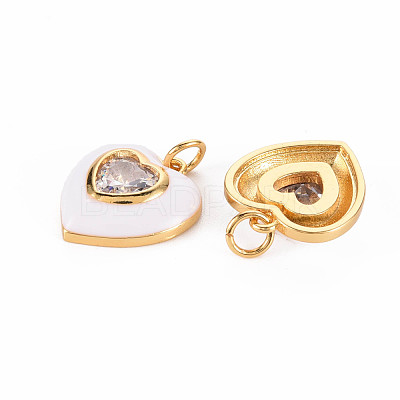 Brass Enamel Pendants KK-T013-15G-NF-1