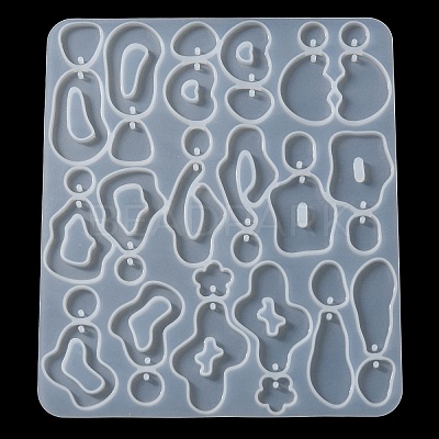 DIY Silicone Irregular Shape Pendant Molds DIY-M047-01B-1