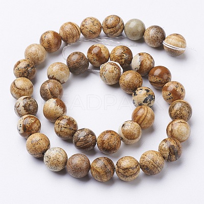 Natural Gemstone Beads Strands X-GSR10mmC016-1