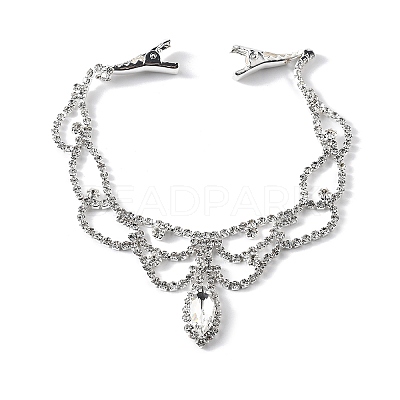 Alloy Rhinestone Hair Chain LS-OHAR-M044-02A-S-1