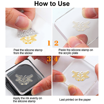 9 Sheets 9 Style Festival & Animal & Word Pattern PVC Plastic Stamps DIY-GL0002-68-1