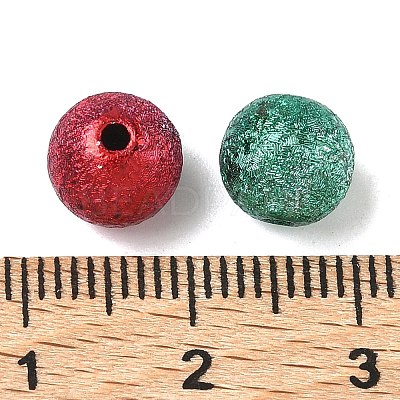 Spray Painted Acrylic Beads X-ACRP-Q018-8mm-M-1