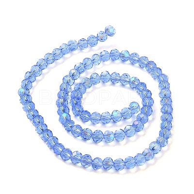 Electroplate Glass Beads Strands X1-EGLA-A034-T4mm-L04-1
