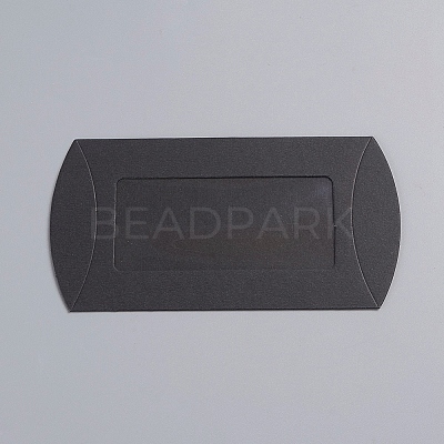 Kraft Paper Pillow Candy Box CON-WH0070-97A-01-1