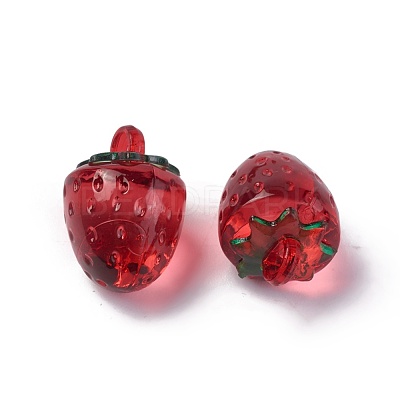 Transparent Korea Acrylic Pendants OACR-L009-C02-1