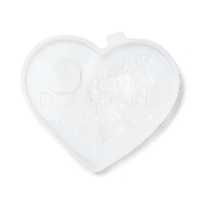 Heart Shaped with Rose Tealight Candle Holder Silicone Molds LS-SIL-Z018-02-1