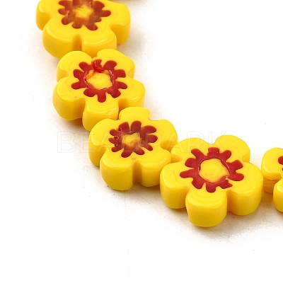 Handmade Millefiori Glass Bead Strands LAMP-J035-10mm-03-1