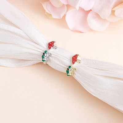 Frog & Mushroom Alloy Open Cuff Ring for Women JR943B-1