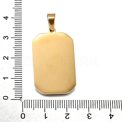 Tarot 304 Stainless Steel Enamel Pendants STAS-M119-09R-G-1